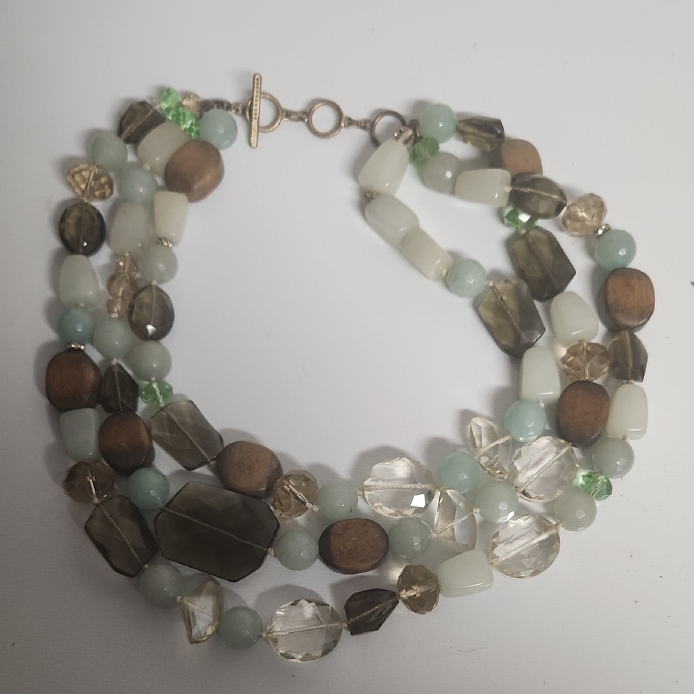 Elegant Multi-Strand Beaded Necklace